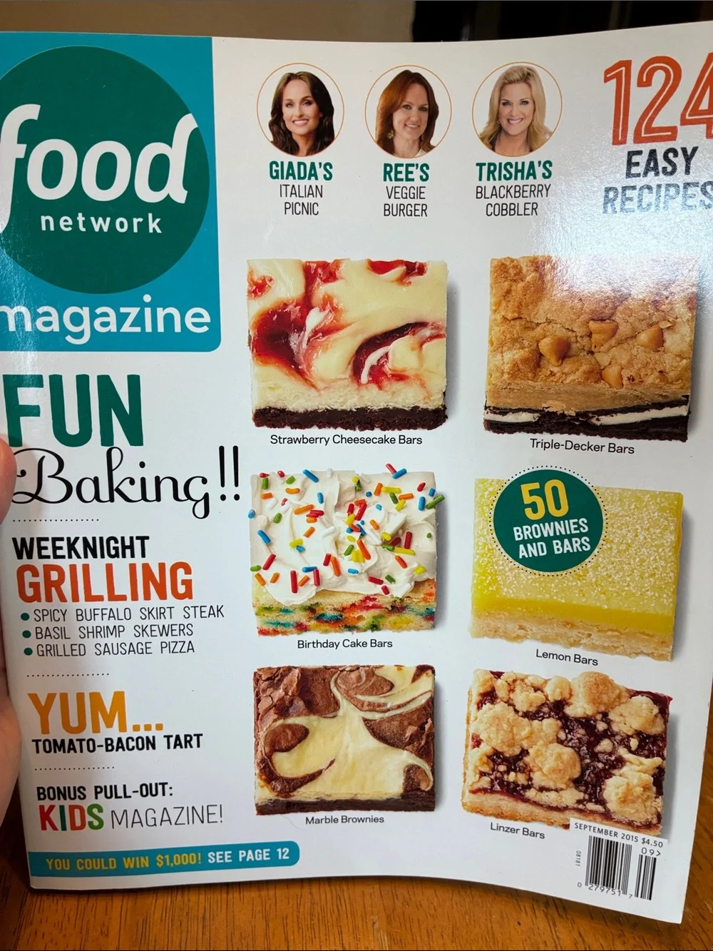 Food Network Magazine lot of 4 - Grilling, baking, bacon, good for you dinners